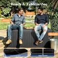 thumbnail image 5 of MINDYES 180 Gallon Deck Box, Jumbo Outdoor Storage for Patio Furniture Cushions, Pool Equipment, Outdoor Tools & More, Black, 5 of 8