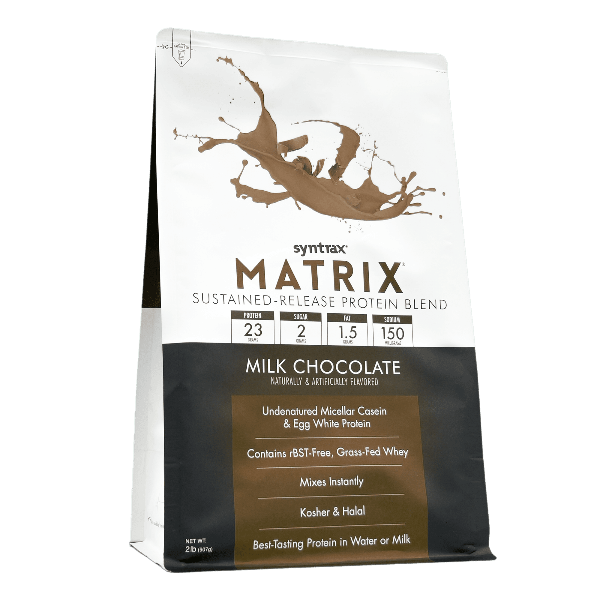 Syntrax Matrix Milk Chocolate Sustained‑Release Protein Powder Blend 2 lb