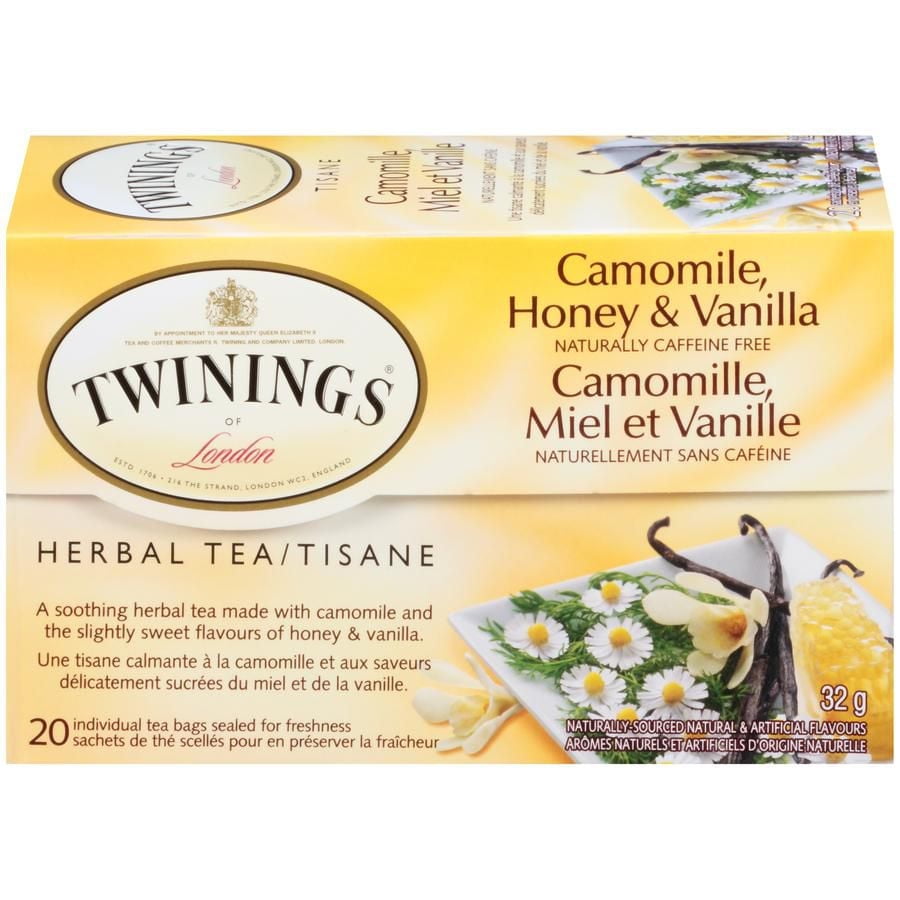 Twinings Camomile, Honey & Vanilla Herbal Tea 20s, Pack of 20 Tea Bags