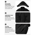 thumbnail image 6 of wantdo Women's Plus Size Winter Coat Warm Coat Recycled Puffer Parka Jacket Black 5X, 6 of 9