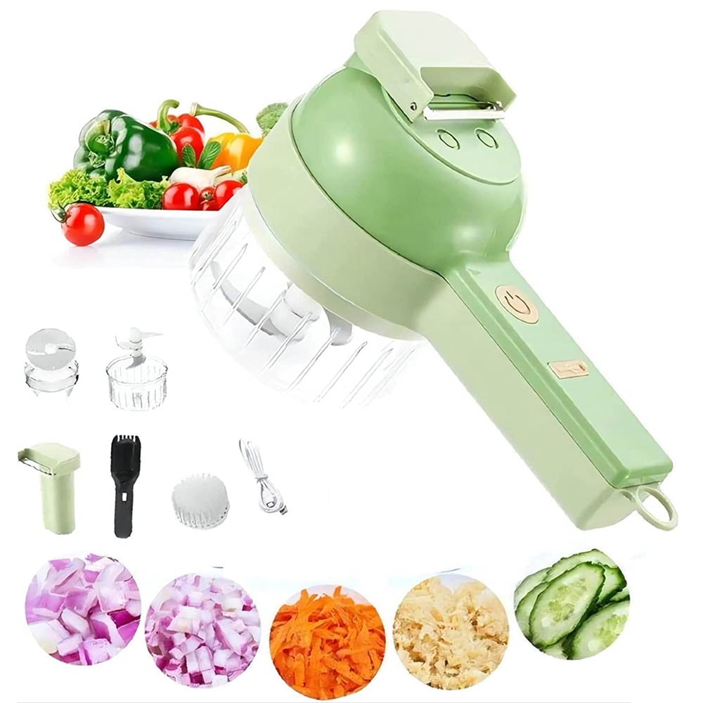 4 in 1 handheld electric vegetable cutter setm,electric vegetable