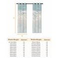 thumbnail image 6 of Blue Coastal Coral Blackout Curtains for Bedroom, Summer Beach Ocean Abstract Art Thermal Insulated Kitchen Drapes with Grommets, Light Blocking Window Treatment, 2 Panels 42" x 54", 6 of 7