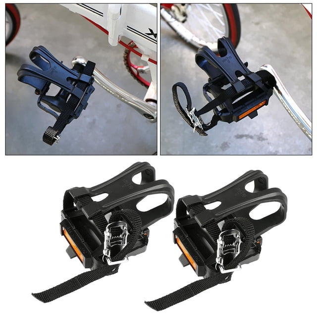 Clips y correas para pedales de bicicleta Macarena de Nylon