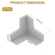 thumbnail image 2 of Protectores de esquina Uxcell 8Pcs Protectores de esquina de mesa Guardias de esquina de muebles y parachoques de bordes (forma 3D, gris), 2 of 6