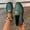 Green, variant on Women's Casual Flats Fashion Style Pointed Toe Slip-On Design Wedge Sole Outdoor Shoes Green Size8.5