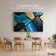 thumbnail image 2 of Cuadro Decorativo Canvas Abstracto Azul Marmoleado 90x60 Canvas Revolution, 2 of 3