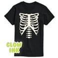 thumbnail image 2 of Instant Message - Glow in The Dark Skeleton Torso - Men's Short Sleeve T-Shirt, 2 of 5