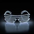 thumbnail image 2 of Lunettes de Soleil LED à LED Fil El avec Volet Lumineux Néon Rave, 2 of 5