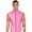 Pink, variant on Men's Wet Look Tank Tops Zipper Sleeveless Vest Faux Leather Stand Collar Jacket Clubwear Pink 3XL