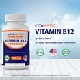 thumbnail image 3 of Suplemento vitamático de vitamina B12 1000 mcg 365 comprimidos, 3 of 5