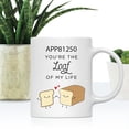 thumbnail image 2 of Koyal Wholesale Funny Food Pun 11oz. Ceramic Coffee Tea Mug, Bread Slice, 2 of 5