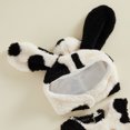 thumbnail image 6 of Cjfdfy Baby Spotted Dog Halloween Costume Winter Warm Sleeveless Tops Plush Animal Costume With Hood Newborn Baby Cute Spotted Puppy Dog Animal Halloween Cosplay Costumes For Kids, 6 of 9