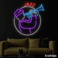 thumbnail image 3 of Craftnamesign Jazz Neon Sign, Men Saxophone LED Sign, Live Music Decor, 3 of 4