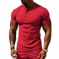 thumbnail image 4 of Guluxicc Men's Athletic Shirts Button Short Sleeve Everyday Gym Shirts for Summer Casual Outfits, 4 of 9