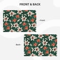 thumbnail image 3 of Placemats Set Of 4 / 6, Lilies Flowers Green Placemats For Dining Table Indoor/Outdoors Heat Resistant Washable Placemats 18" X 12", 3 of 8