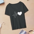 thumbnail image 1 of Tops de manga corta para mujer, camiseta informal cómoda con gráfico, camiseta básica holgada elegante, ropa deportiva para desplazamientos, vacaciones y viajes SG Yinane camiseta de mujer, 1 of 8
