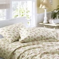 thumbnail image 2 of Laura Ashley - Queen Flannel Sheet Set, Ultra-Soft Brushed Cotton Bedding with Matching Pillowcases, Fully Elastic Fitted Sheet, Deep Pocket, Floral Room Decor, Cozy All-Season Comfort (Audrey Pink), 2 of 3