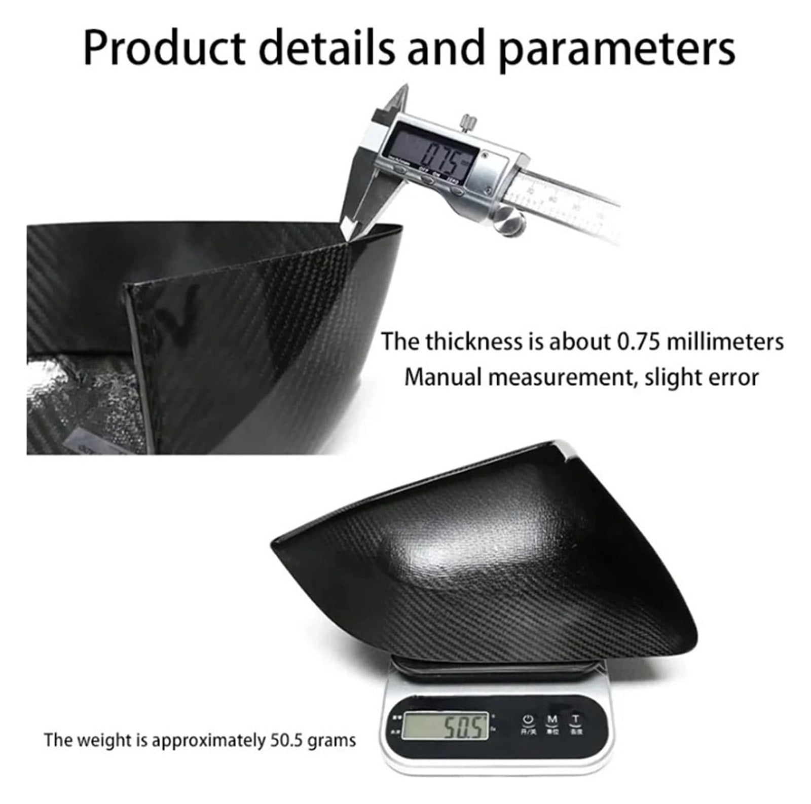 HAGSYCT Real Dry Carbon Fiber Rear View Mirrors Cover,Compatible With Tesla for Model Y Juniper 2025 Rearview Mirror Cover Matte Carbon Fiber