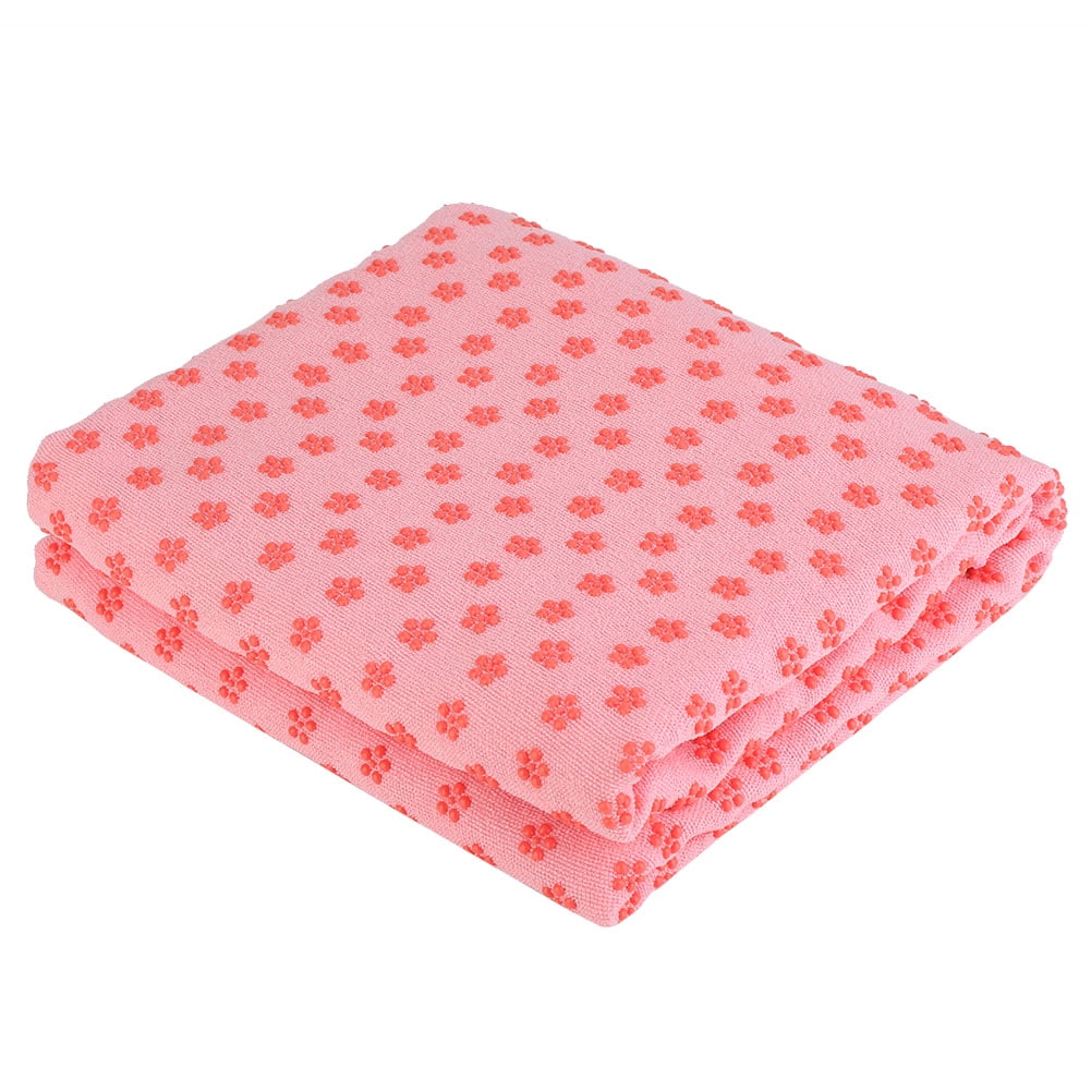 Yoga Mat Cover Towel Microfiber Skid Resistance Sweat Absorb Multi functional Blanket Pink Walmart