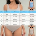thumbnail image 4 of Wyobmus Bodysuits for Women Ribbed Sleeveless Square Neck Tummy Control Shapewear Seamless High Cut Thong Bodysuit Tank Top Leotard,Khaki*,XL, 4 of 5