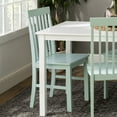thumbnail image 5 of Walker Edison Modern 5-Piece Dining Set - White / Sage, 5 of 20