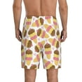 thumbnail image 3 of Kdxio Cute Ice Cream Print Mens Sleep Shorts Bottoms Soft Comfy Pajama Wear Pants with Drawstring Pockets, 3 of 7