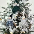 thumbnail image 3 of Advancent Muñecos de Ángel de Navidad, adorno interesante para el hogar, decoración colgante, adornos de Festival, colgante de árbol de Kits de decoración para fiestas Azul, 3 of 6