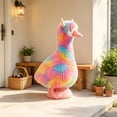 thumbnail image 4 of Sruoe Porch Goose Outfits, 23 Inch Highlands Cattle Porch Goose Clothes, Goose Clothes Dress, Duck Sculpture Clothes for Lawn Statue Cement Statue Yard Patio Party Decoration, 4 of 6