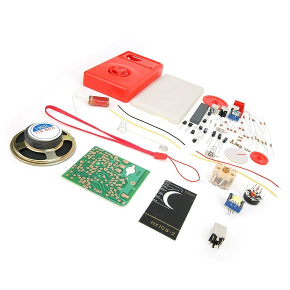 Domqga Electronic Learning Kit,Radio Electronic DIY Kit,HX108-2 7 Tube Radio Electronic DIY Kit Electronic Learning Set Radio Parts