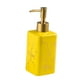 thumbnail image 5 of Dispensador de jabón de cerámica con bomba manual, recargable y elegante. Amarillo, 5 of 7