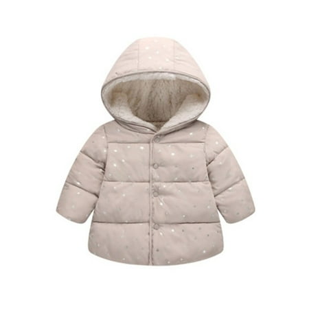 Toddler Baby Girls Warm Zipper Winter Jacket