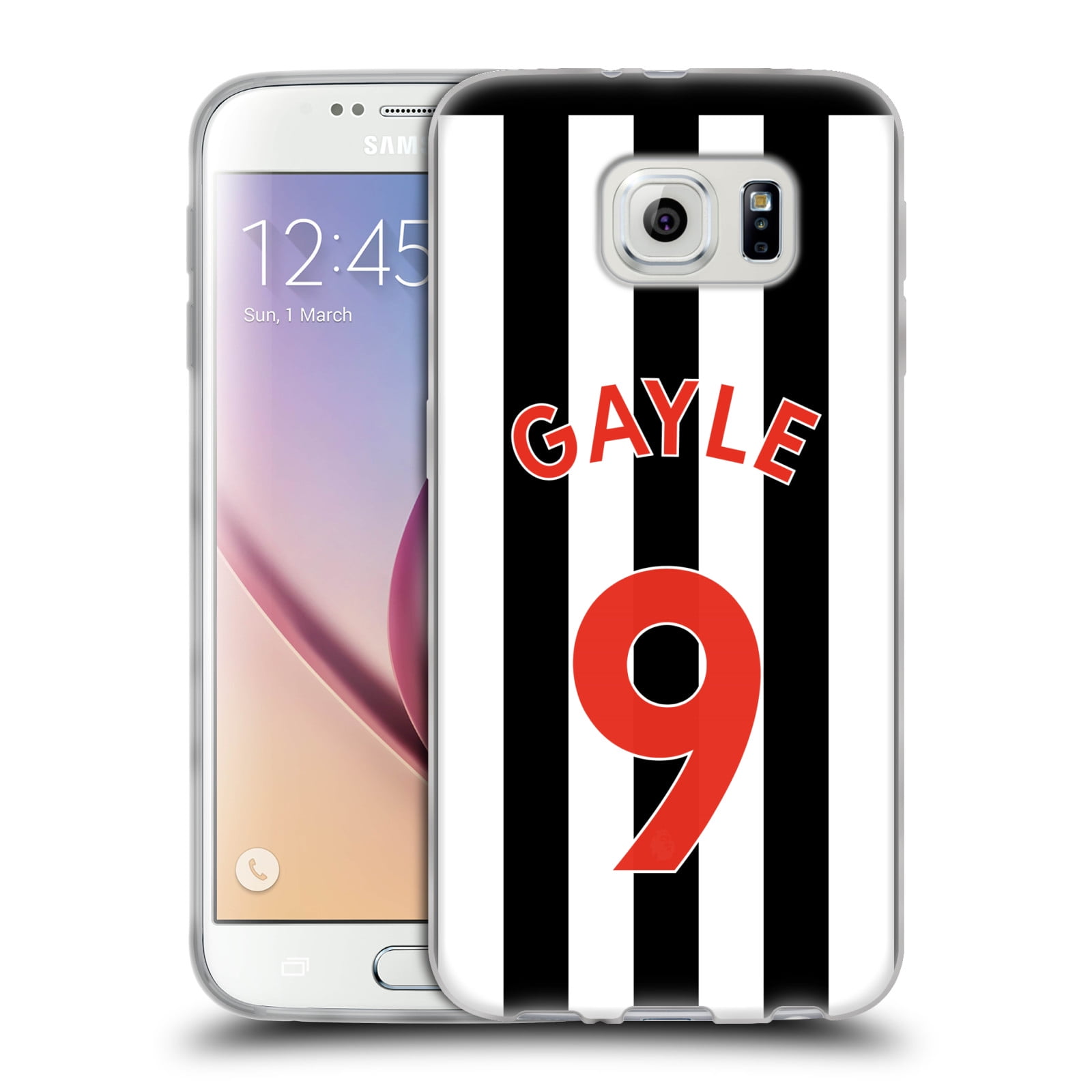 OFFICIAL NEWCASTLE UNITED FC NUFC 2017/18 HOME KIT 2 SOFT GEL CASE FOR