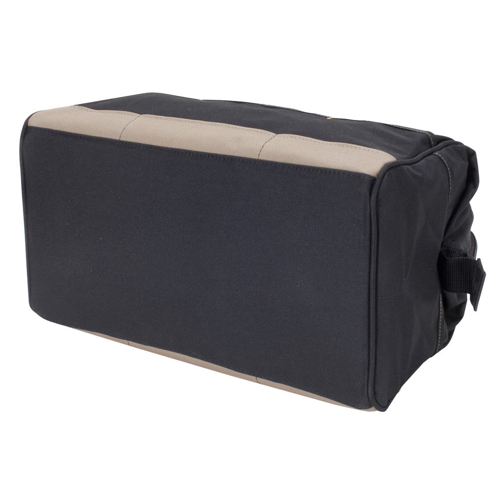 Custom Leather Craft 16in BigMouth Tool Bag with 22 Pockets, Model 1165