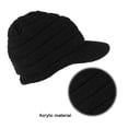thumbnail image 3 of Gorro de punto de invierno para mujer, gorro de lana con visera de invierno para mujer, gorro holgado con visera cálida Zhivalor CPB-US-XD482-1, 3 of 5