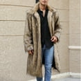 thumbnail image 4 of ZVNAΖH Men's Fluffy Faux Fur Coat Winter Warm Thick Overcoat Outwear Long Cardigan Plush Jacket, 4 of 6