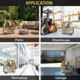 thumbnail image 6 of Hottes 24 Inch Heavy Duty Metal Industrial Drum Fan, 3 Speed Air Circulation for Warehouse, Greenhouse, Workshop, Patio, Factory and Basement - High Velocity , Yellow 2 packs, 6 of 7