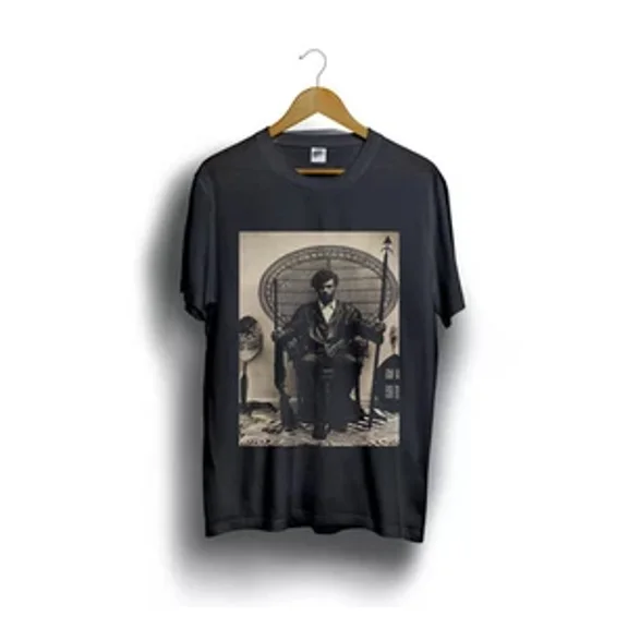 RARE VINTAGE BLACK HUEY P NEWTON Panther T-Shirt Size S-2XL.webp