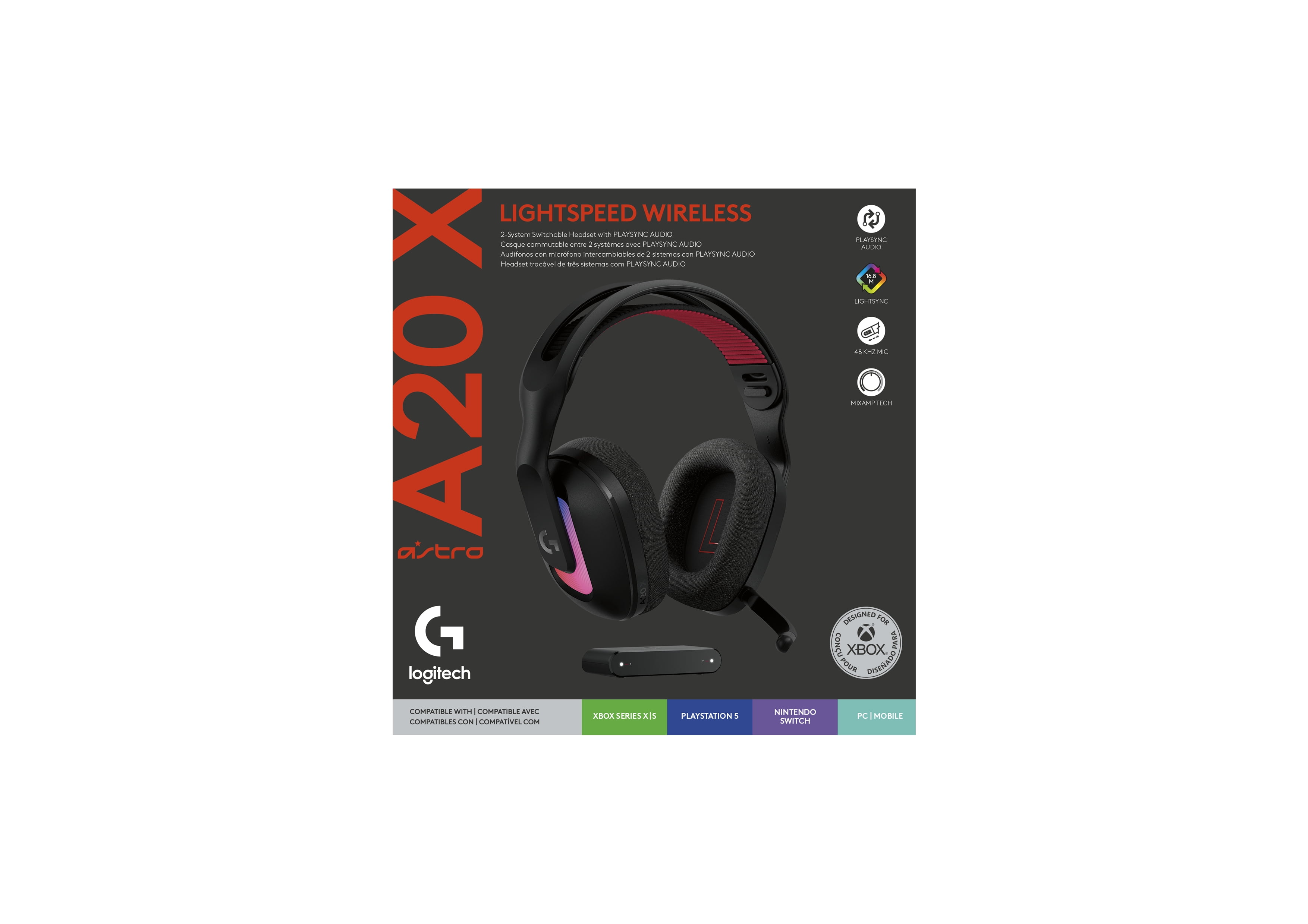 Logitech G Astro A20 X Lightspeed Wireless Gaming Headset for PS5