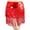 BB-01-Red, variant on QATAINLAV Belly Dance Costumes for Women Sequins Tassel Hip Scarf Mini Skirt Fashion Party Club Outfits Hot Pink