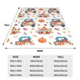 thumbnail image 3 of Bixox Fleece Blanket Vintage Autumn Truck Pattern Super Soft Double-Sided Microfiber Flannel Blanket for Sofa, Bed, Couch,Suitable for All Seasons -, 3 of 5