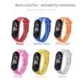 thumbnail image 2 of Reloj digital LED blanco, moderno, resistente al agua, para estudiantes, personalizado, creativo, informal, para deportes al aire libre, 2 of 5