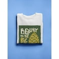 thumbnail image 3 of Beauty Abstract Pinecone Sweatshirt Women - Women Sweatshirt, White, 3XL, 3 of 4