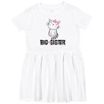 thumbnail image 3 of Inktastic Big Sister Girl Cat Girls Toddler Dress, 3 of 5