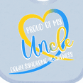 thumbnail image 4 of Inktastic Proud of My Uncle Down Syndrome Awareness Heart Ribbon Boys or Girls Baby Bib, 4 of 4