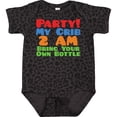 thumbnail image 3 of Inktastic Party at My Crib Boys or Girls Baby Bodysuit, 3 of 5