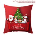 thumbnail image 3 of Funda de cojín navideña de Papá Noel, decoración navideña para el hogar, regalo de Navidad 2024, adornos navideños, Año Nuevo 2025, 3 of 5