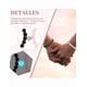 thumbnail image 3 of 2pzs Pulsera De Parejas  Xtellar color negro Imán Con Rosa Eterna Caja Regalo, 3 of 5
