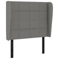 thumbnail image 2 of vidaXL Box Spring Bed with Mattress Dark Gray 39.4"x79.9" Twin XL Fabric, 2 of 6