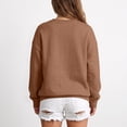 thumbnail image 6 of Oversized Sweatshirts Women Crewneck 2026 Fall Cute Fleece Pullover Top | Loose Fit Long Sleeve Sweatshirt no Hood, Drop Shoulder Tops, Workout Athletic Cozy, Airport Travel Clothes Coffee,L, 6 of 7