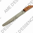 thumbnail image 2 of AME D’ESSENCE Steak Knives, Stainless Steel, 4.5 Inch Serrated Edge, Round Tip, Wooden Handle, 144-Pack,, 2 of 4